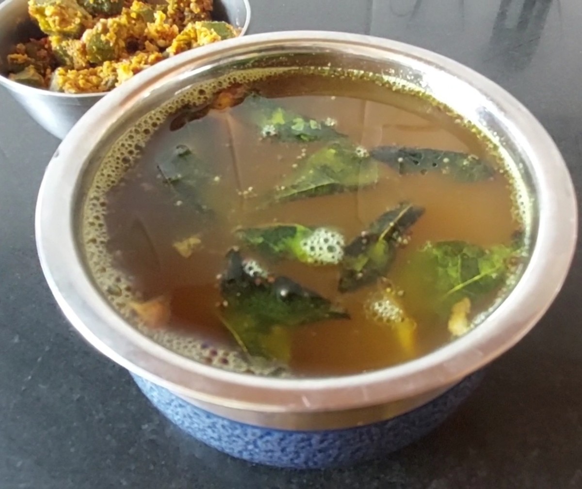 Tasty and healthy kokum rasam is ready to serve. Serve hot with rice .