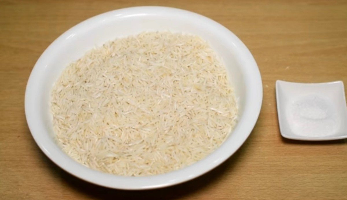 Two cups of soaked rice