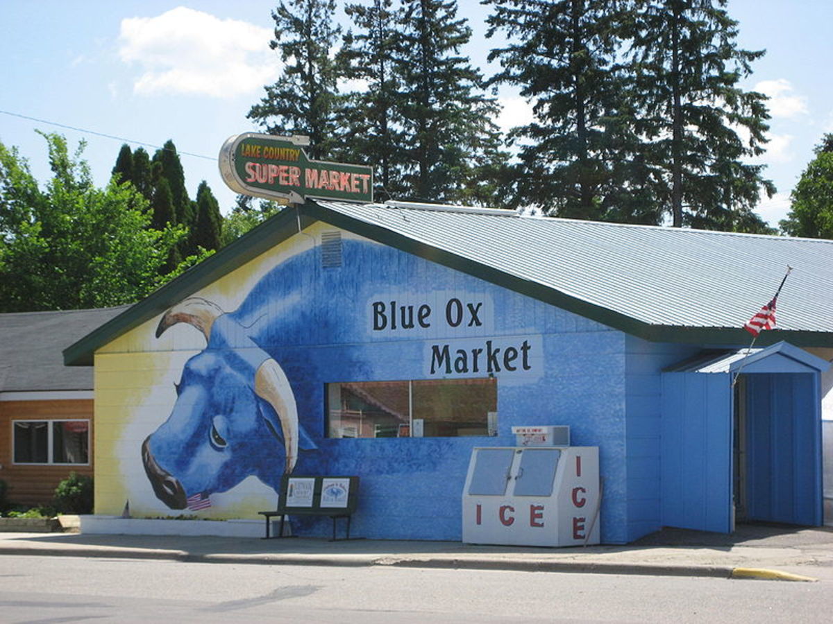 Blue Ox Market in Akeley, Minnesota.