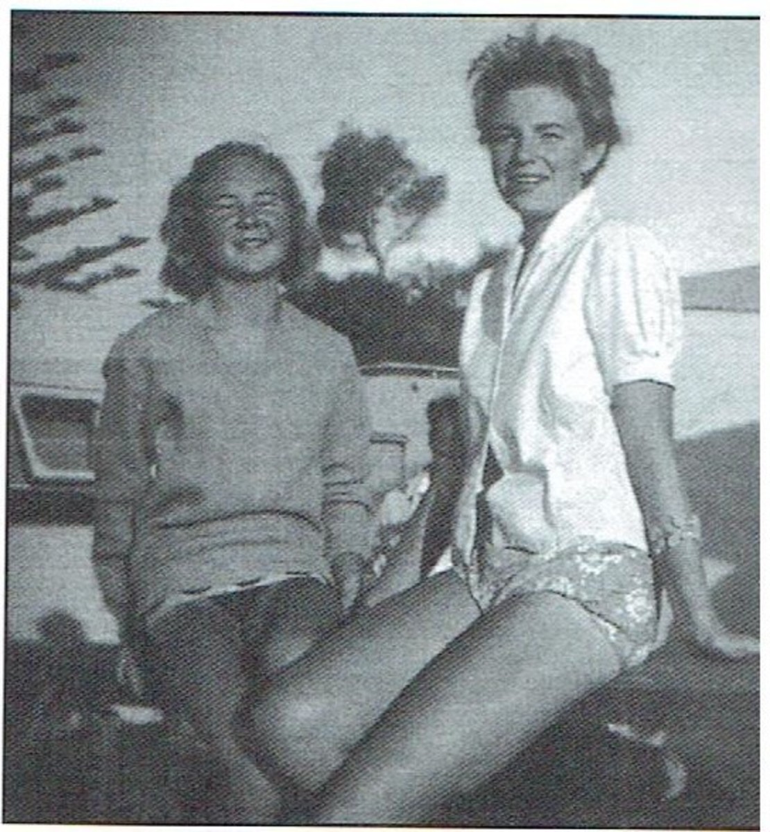 Sandra (right) with best friend, Denice Reynolds
