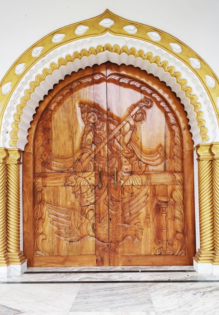 Wood carving; Saraswati temple, Ambalgram, Purva Bardhaman