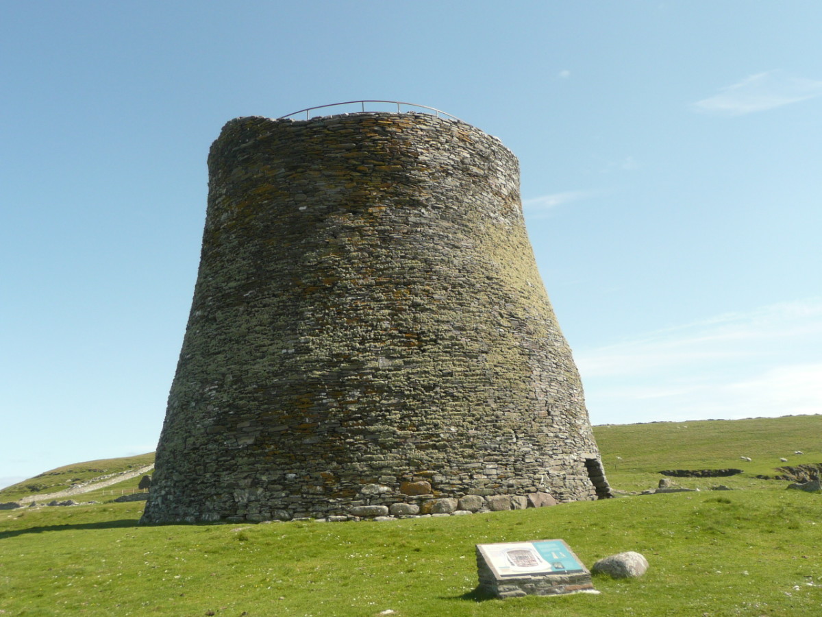 Mousa, a fine example of a Pictish broch