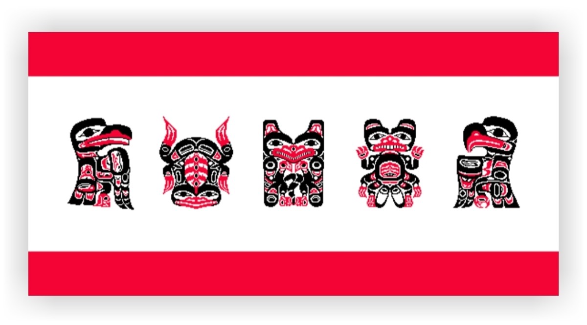 Flag of Deisleen Kwáan, Lingit Aaní; a group of indigenous people in North America