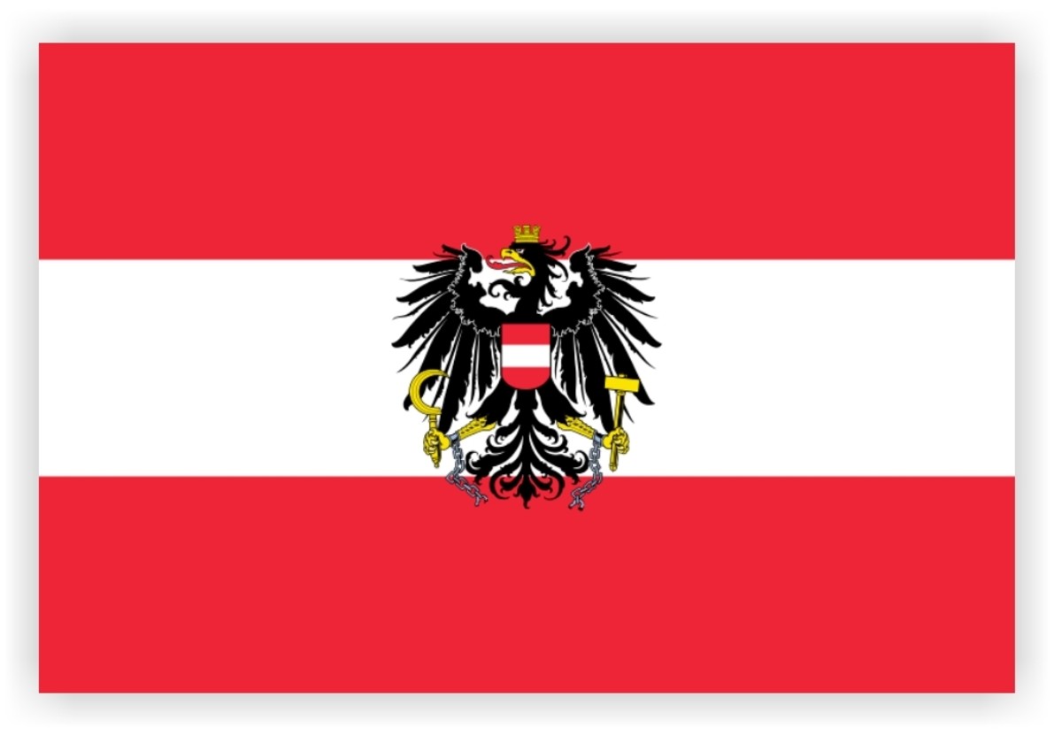State Flag, War Flag, and Naval Ensign of Austria