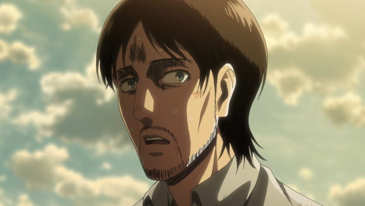 This is Eren's dad. Wonder what has him so shocked...