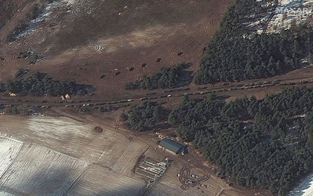 Satellite Imagery Provided by Maxar Technologies provide HD resolution, eye in the sky views of the stalled Russian convoy.