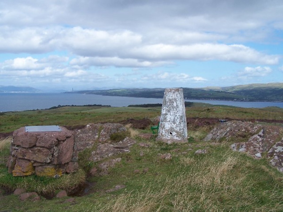 The highest point on the island. This stone is known as the 'Glaid Stone'.