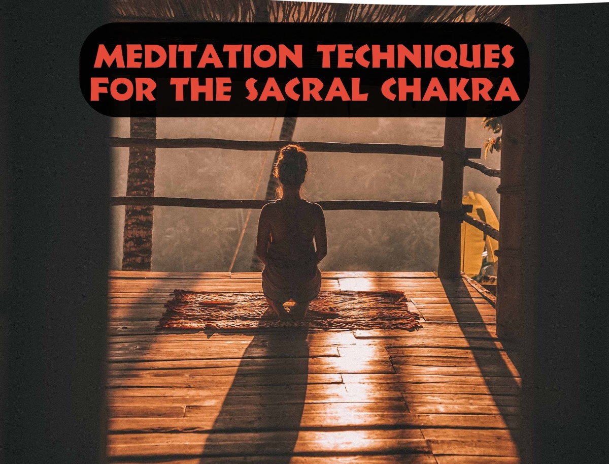 Meditation techniques that focus on the sacral chakra promote creativity and peace. The sacral chakra is just below the belly button.