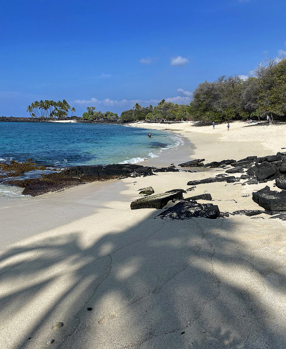 Mahai'ula Beach offers dreamy white sand and gentle surf.