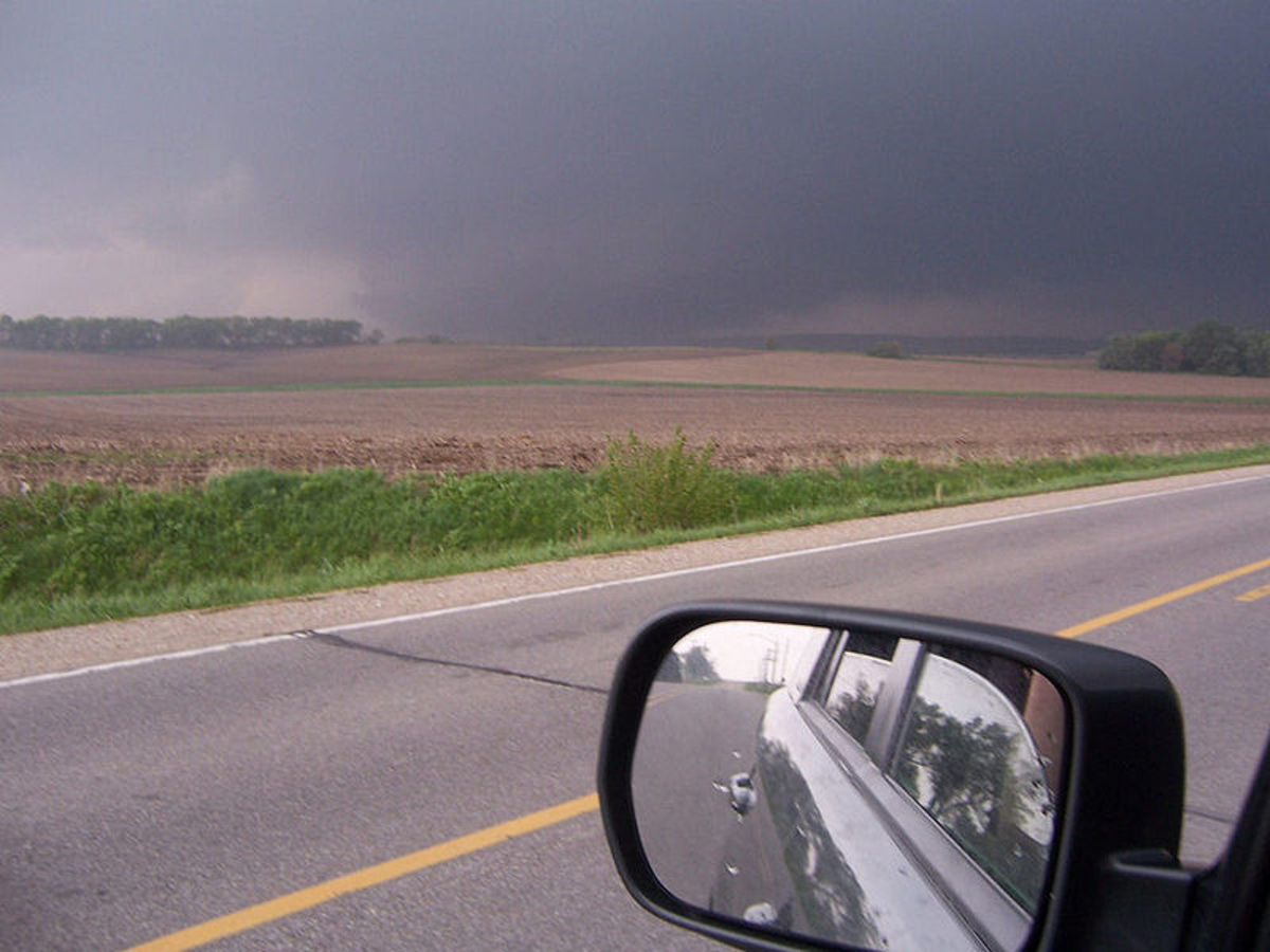 EF5 tornado located between Parkersburg and New Hartford, Iowa in May, 2008. 