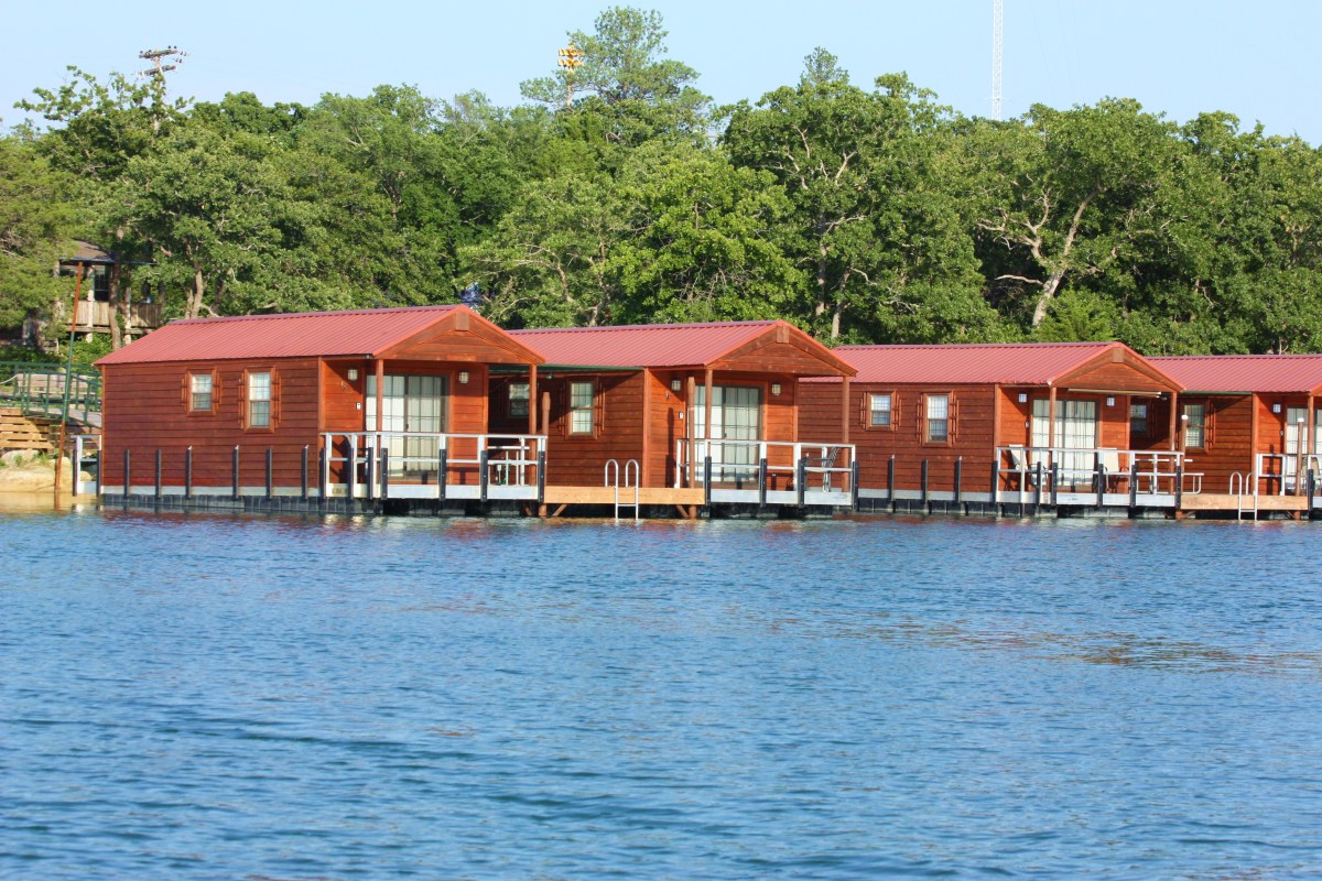 Floating cabins available to rent