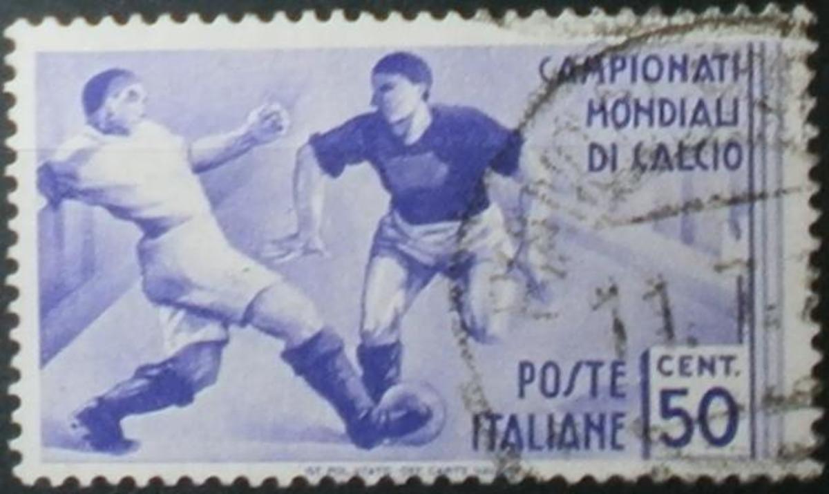 A Kingdom of Italy stamp for the 1934 World Cup.