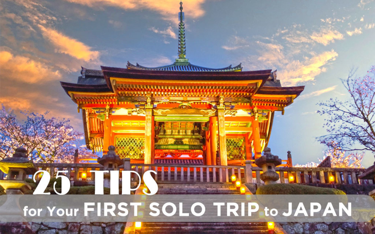 25 practical tips for your first solo trip to Japan.