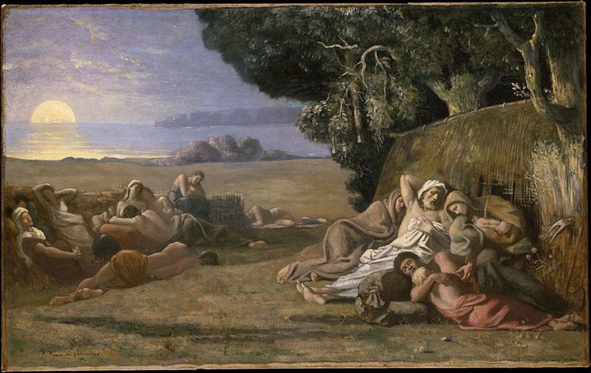 睡眠(约1867-1870年)——Pierre Puvis de Chavannes(法国)