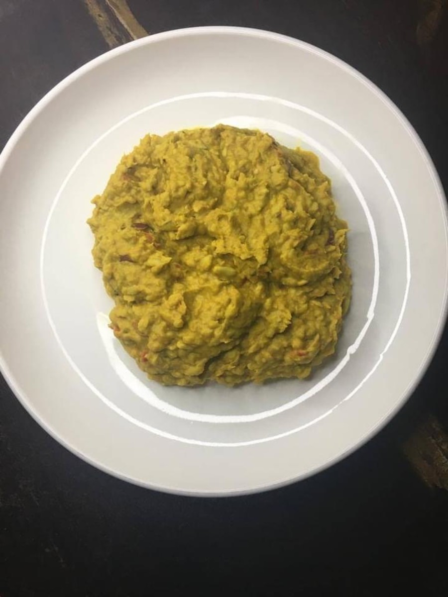 Ukwa porridge is a traditional Nigerian dish.