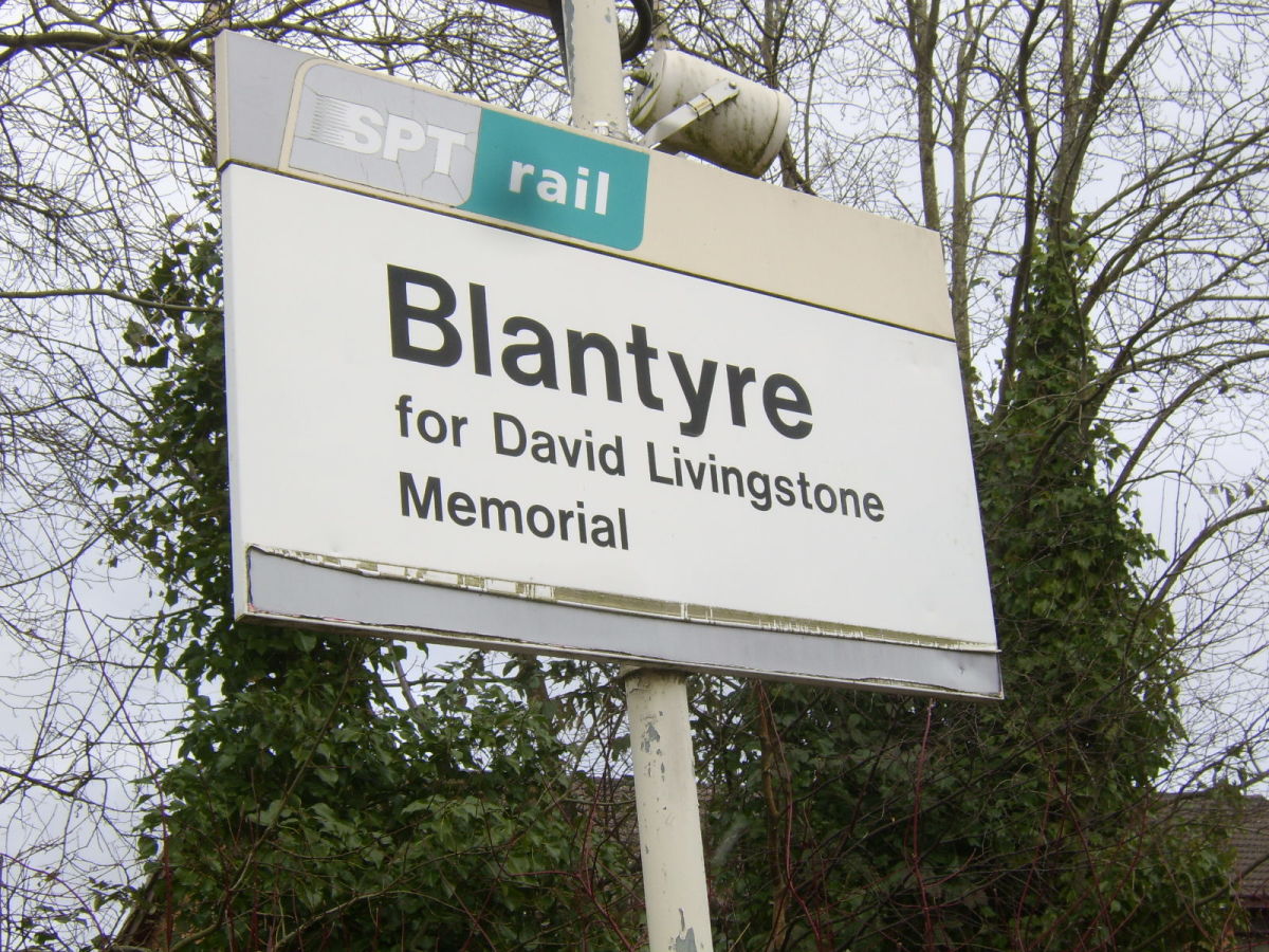 Blantyre train station is just a few minutes' walk from the David Livingstone Centre