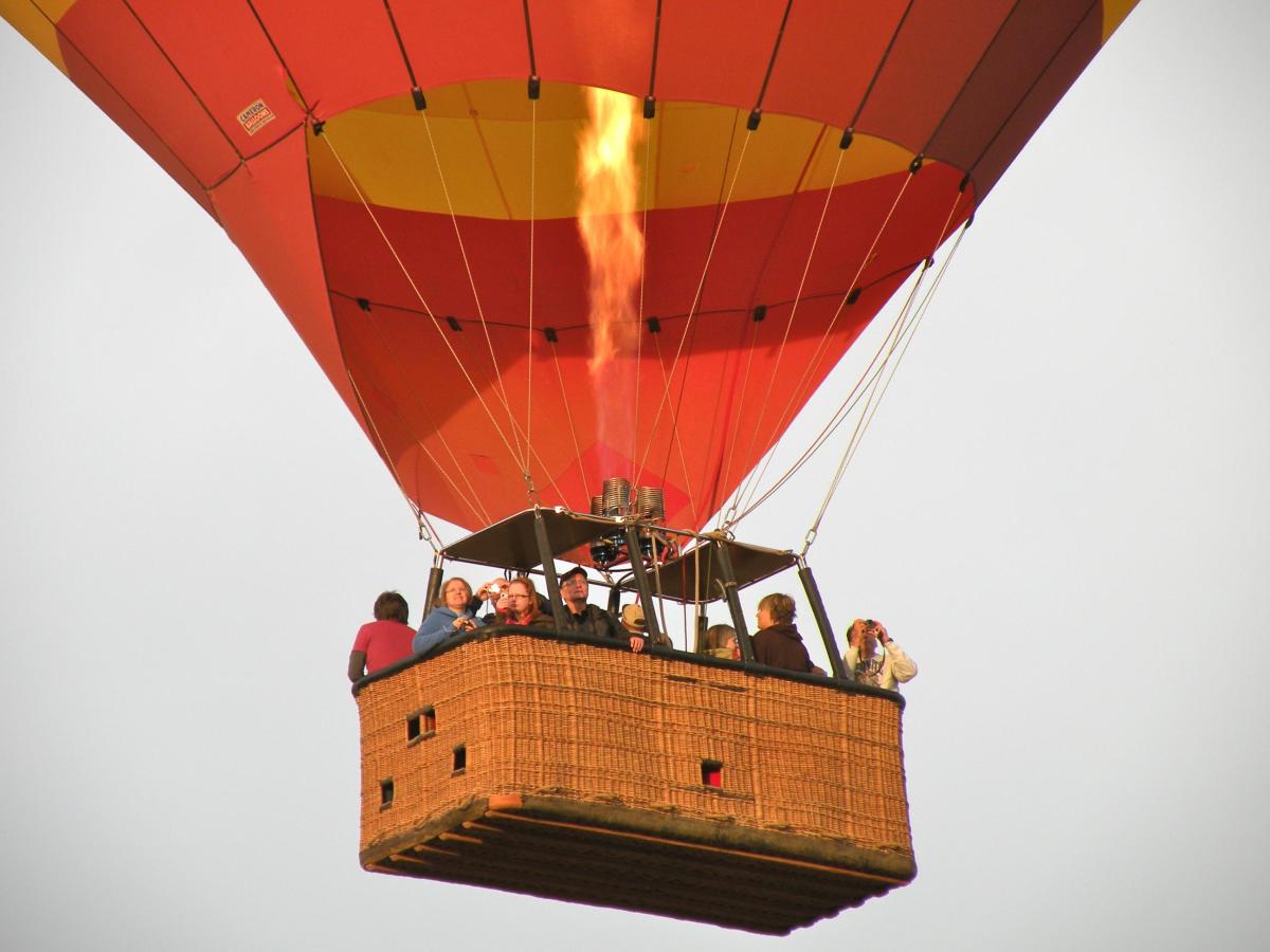 A hot air balloon ride is the experience of a lifetime! Up, Up and Away!