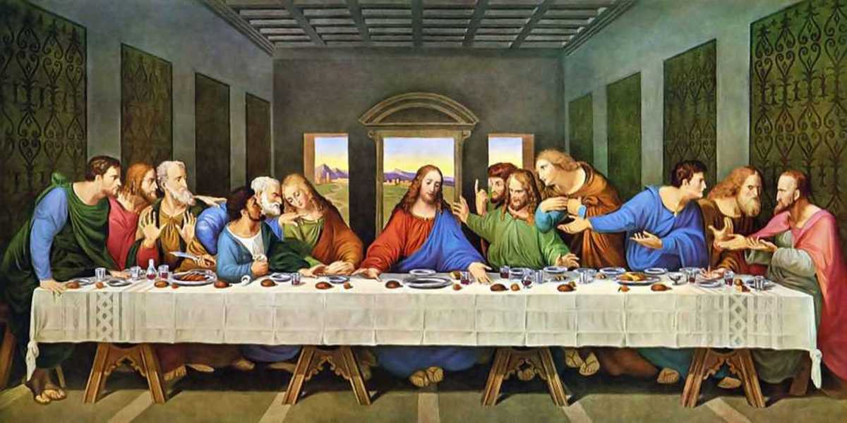 Leonardo da Vinci's Painting of the Last Supper before Jesus' death
