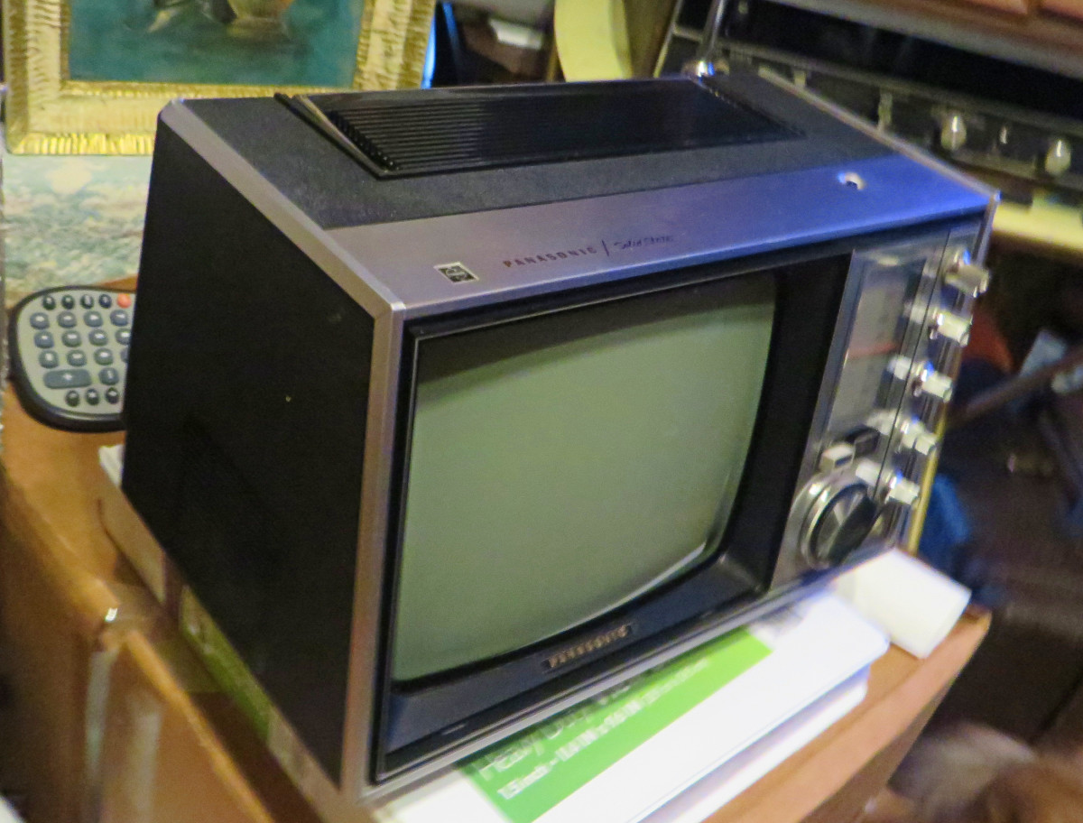 Panasonic Silverlake TR-339R Television just Retrieved from 45 years of Storage, and yes she played like she was new when she was turned on.