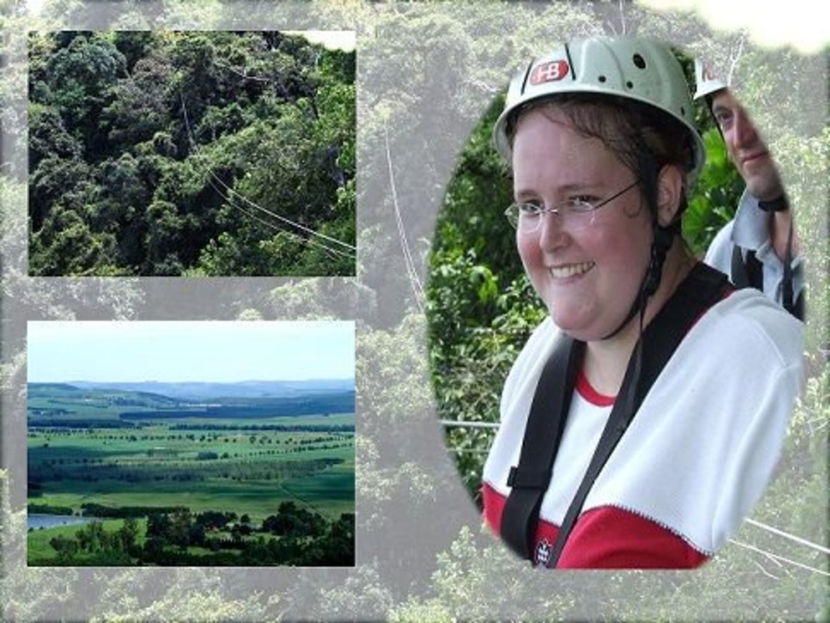 Yes, that is me, myself and I at the midway point of the Karkloof Canopy Tours