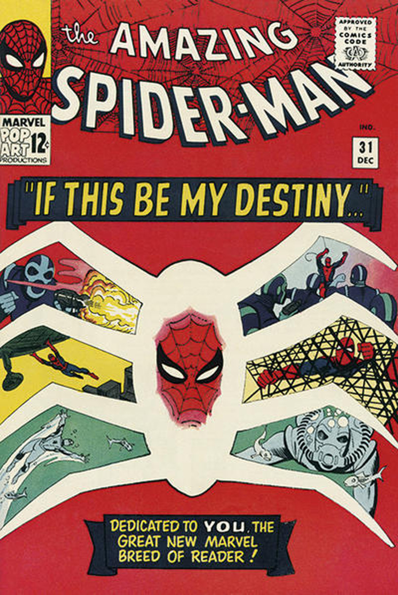 Amazing Spider-Man #31 cover art by Steve Ditko and Sam Rosen