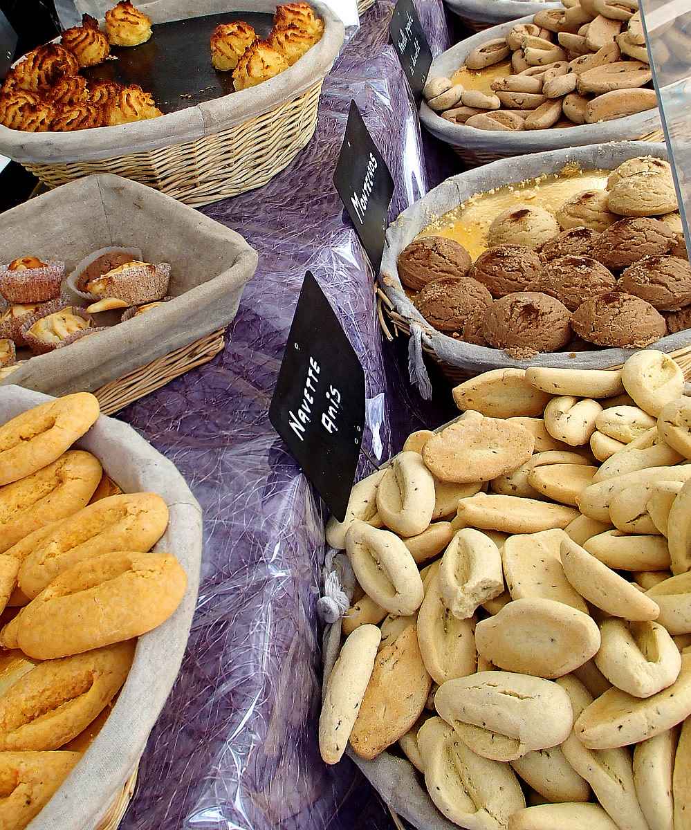 "Navette" are traditional shortbread pastries of Provence.