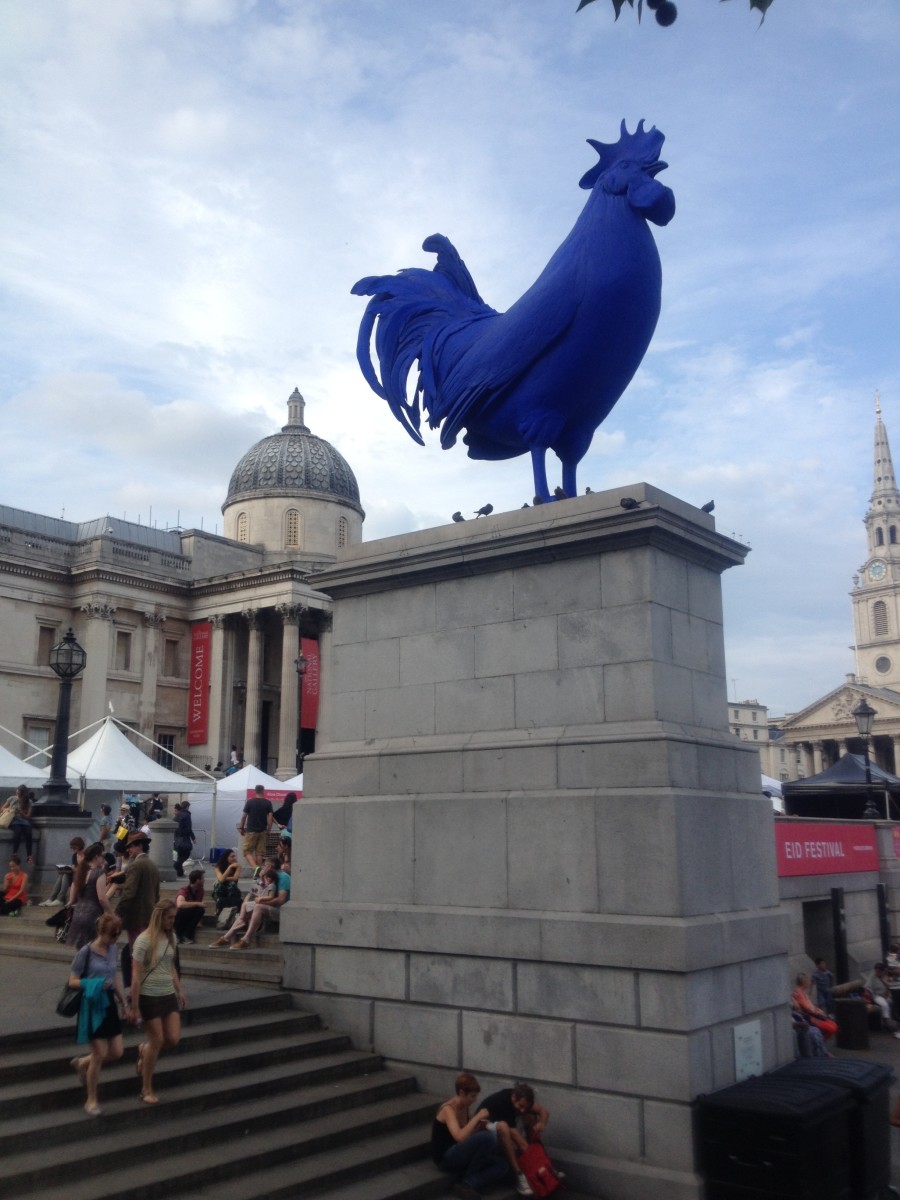 Big Blue Chicken on Fourth Plinth