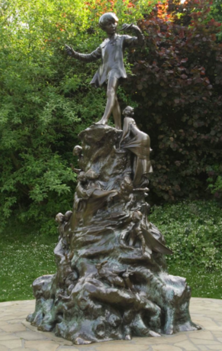 Sir George Frampton created this detailed Peter Pan statue in 1902. 