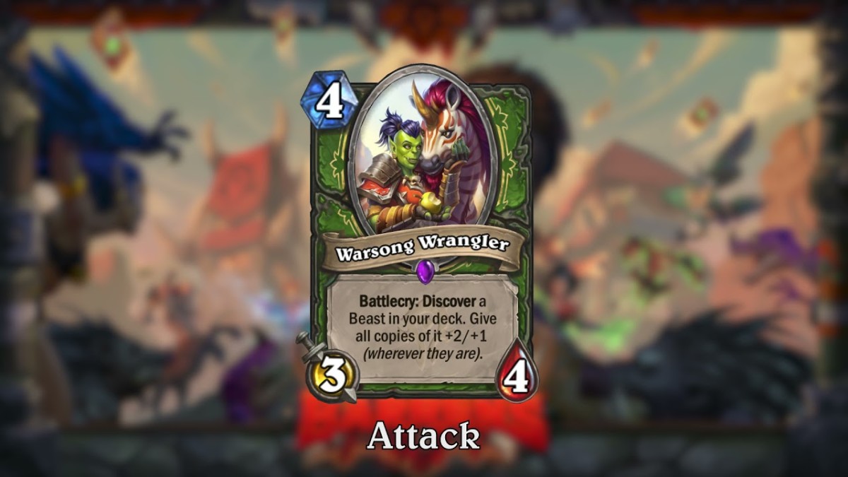Don't overlook Warsong Wrangler. This card can quickly turn games in your favor.