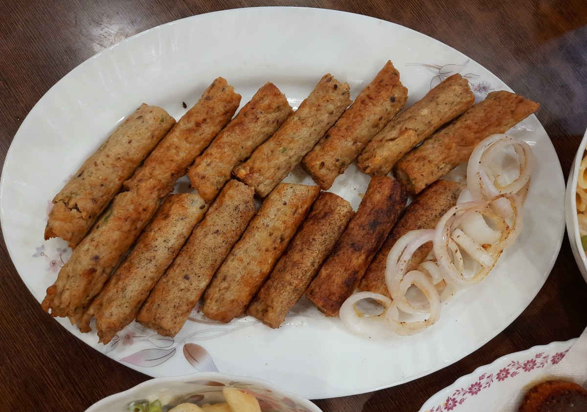 Finger foods are good for the children, such as Seekh kebab