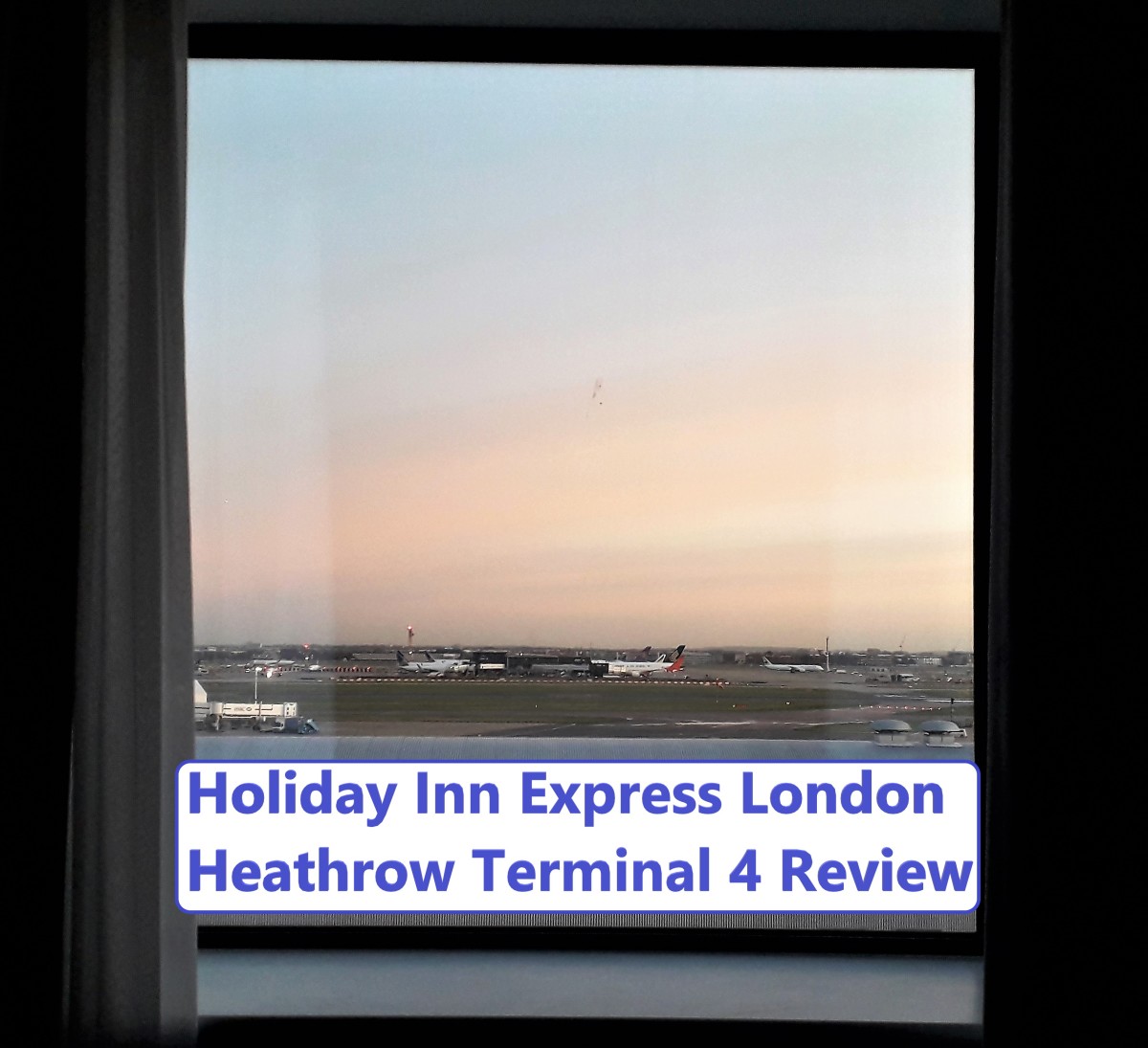 Room with a view at Holiday Inn Express London Heathrow Terminal 4.