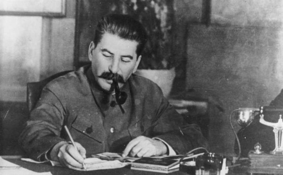 Stalin in 1949 (aged 70). He signed numerous death warrants during his tenure.