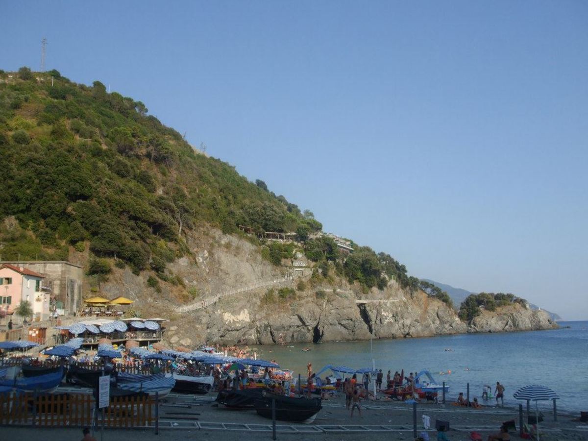 Beach at Monterosso in the Cinque Terre