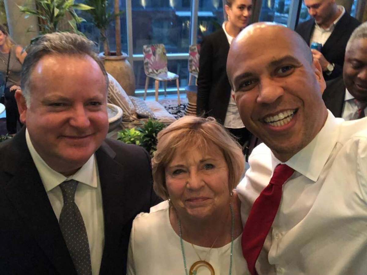 Rick and Donna pictured here with U.S. Senator, Cory Booker.