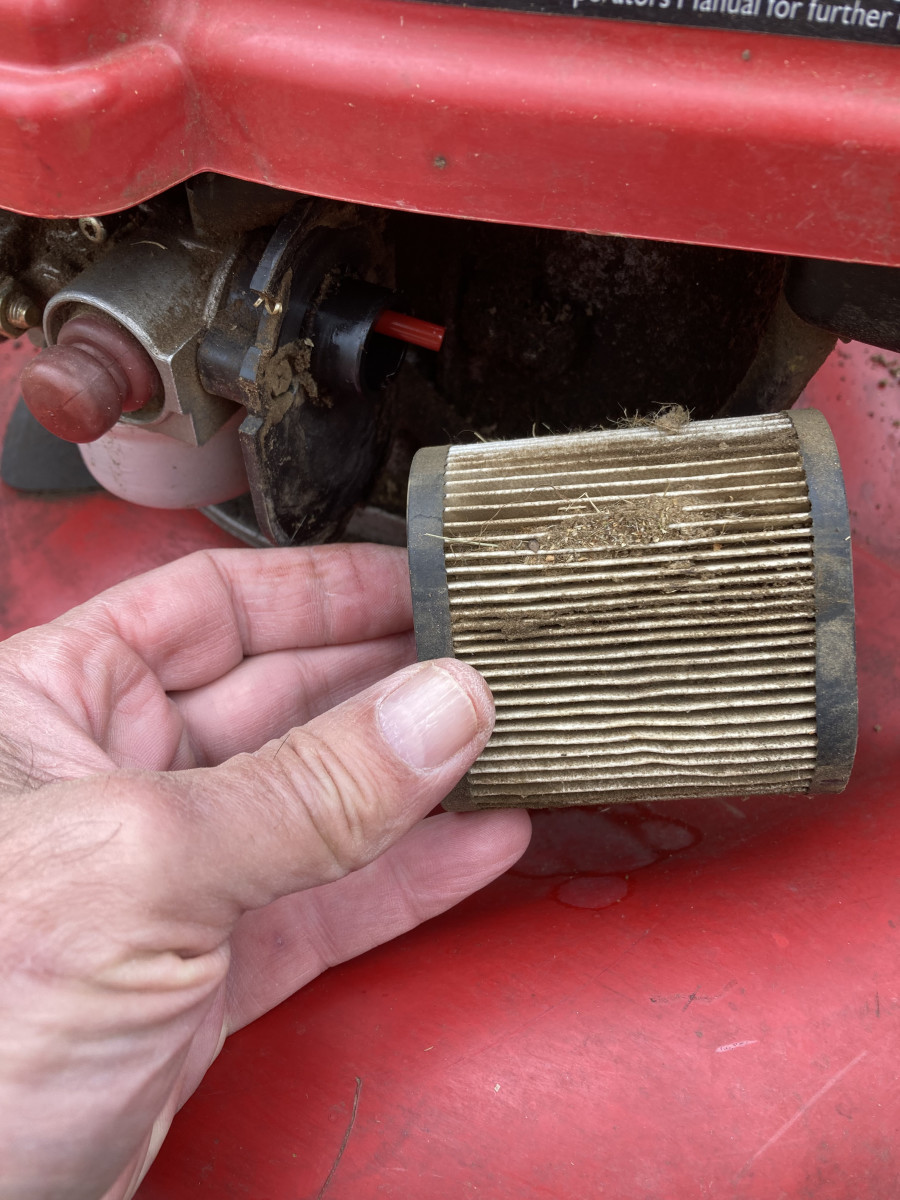 Replacing a clogged air filter takes just a few minutes and helps the engine to run smooothly