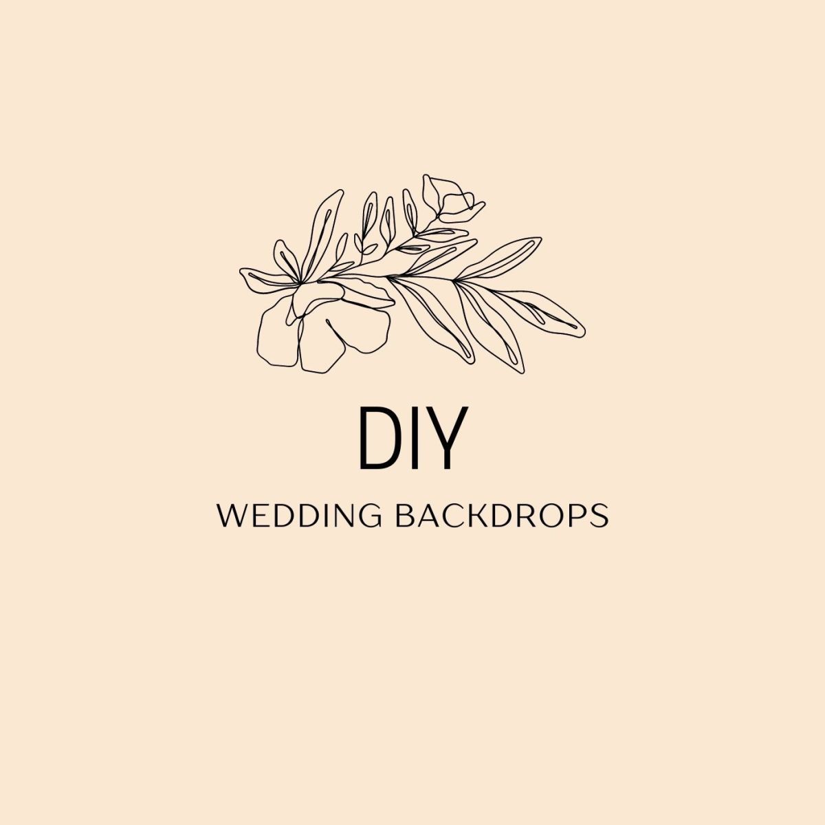 35+ Easy DIY Wedding Backdrops on a Budget - Holidappy