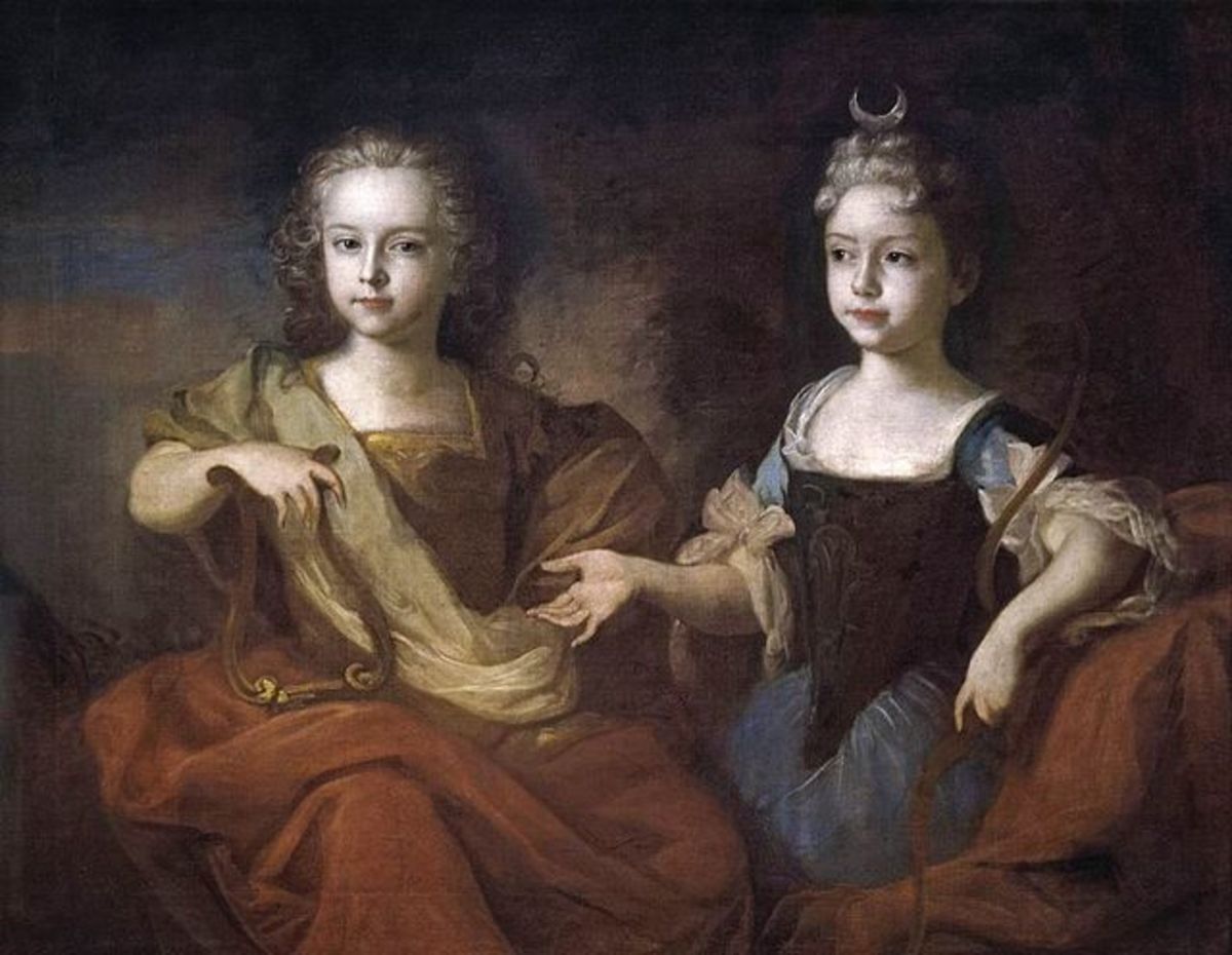 Peter II of Russia with his sister Natalia. Created by Louis Caravaque, 1722. | Gemini is known as the twins of the zodiac.