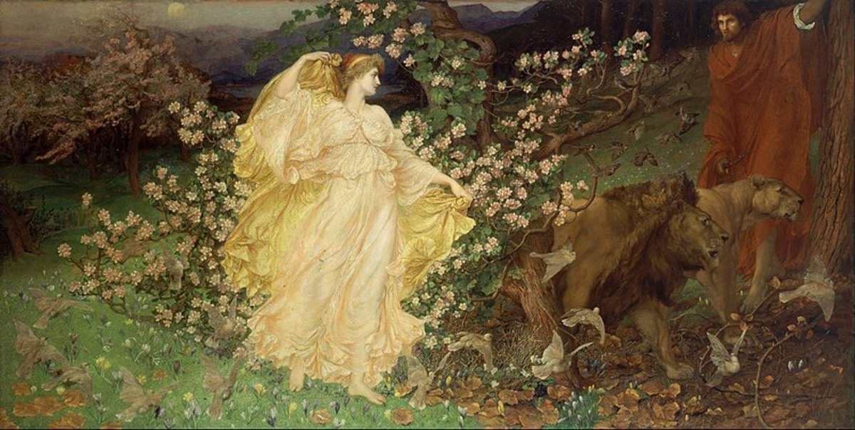 Venus and Anchises, a painting by William Blake Richmond. Circa 1890. | Libra is ruled by the planet Venus. Libra is often compared to Aphrodite, love, and justice.