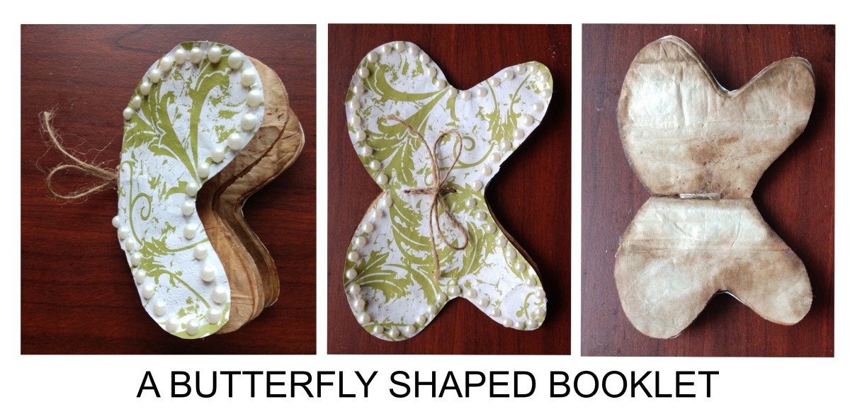Butterfly shaped booklet.