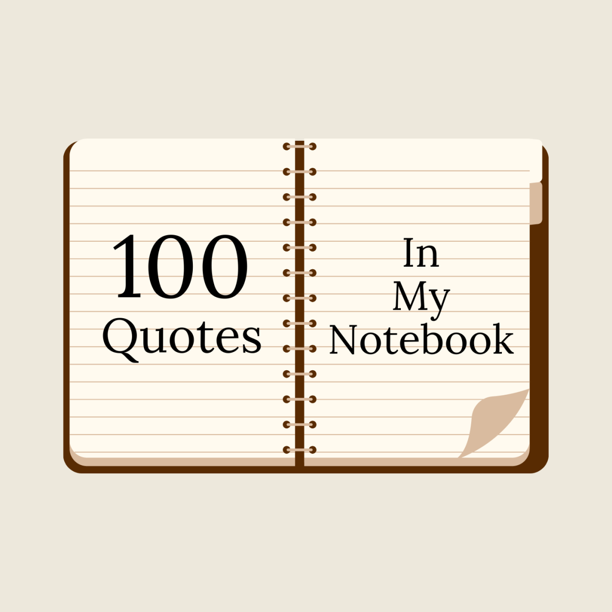 100 Best Quotes in My Notebook: Sayings on Art, Love, and More