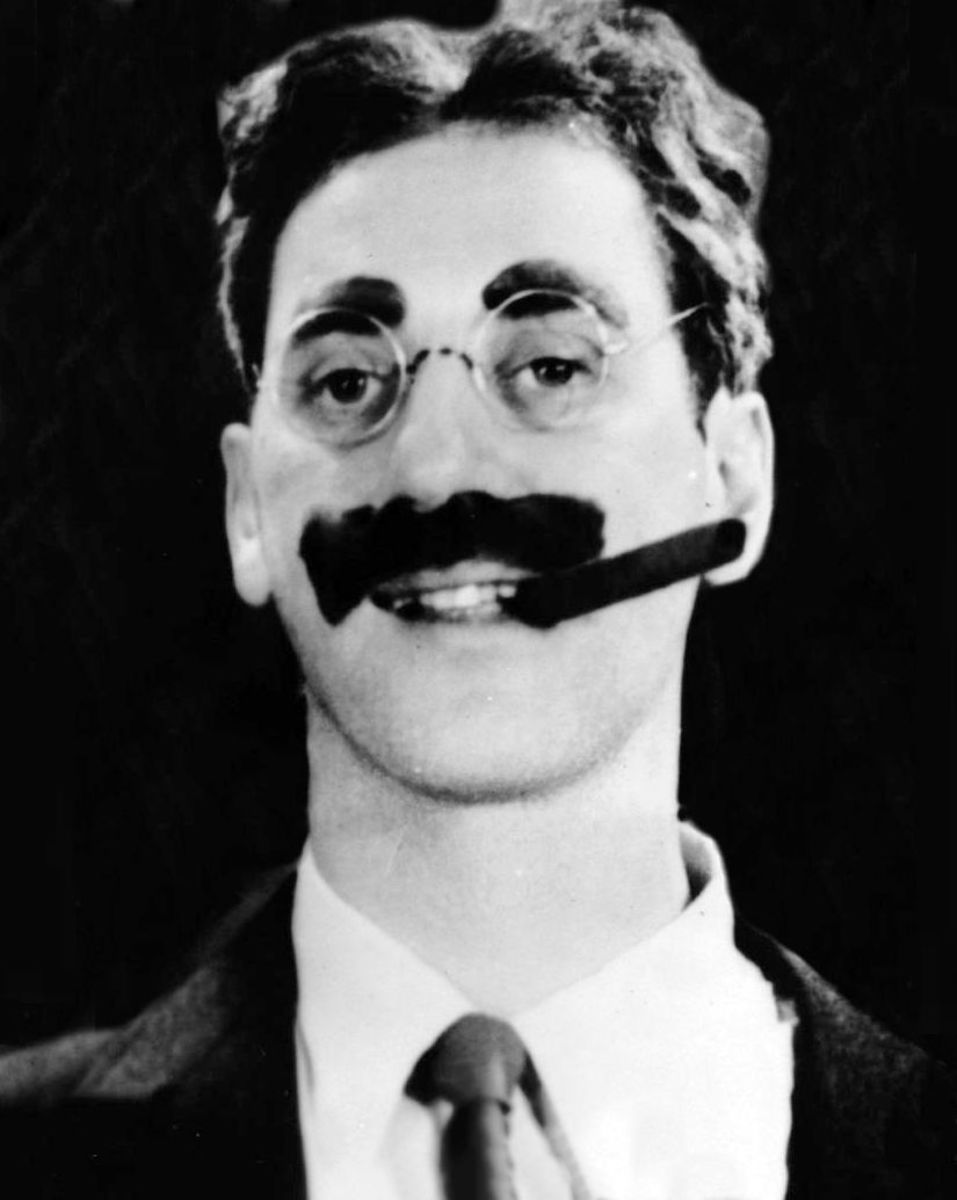 This look worked for Groucho's comedy acts.  Is it the look you want?  Probably not.