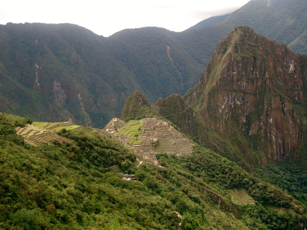 View over Machu Picchu from the Sun Gate 