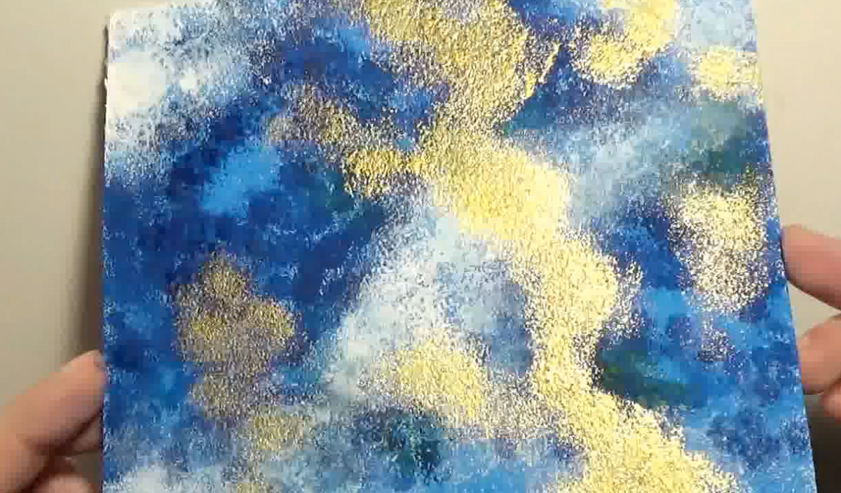 How to Make an Abstract Painting Using a Sponge