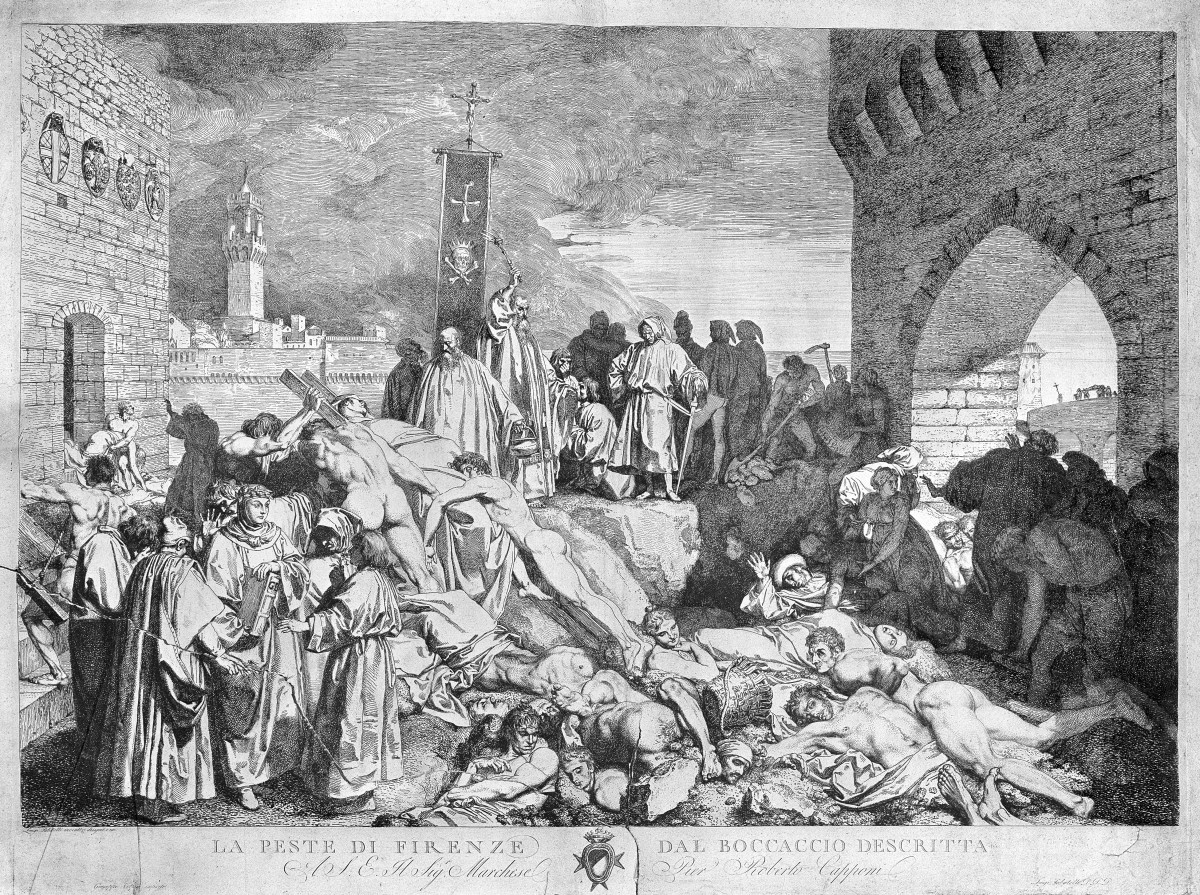 The Plague of Florence in 1348.