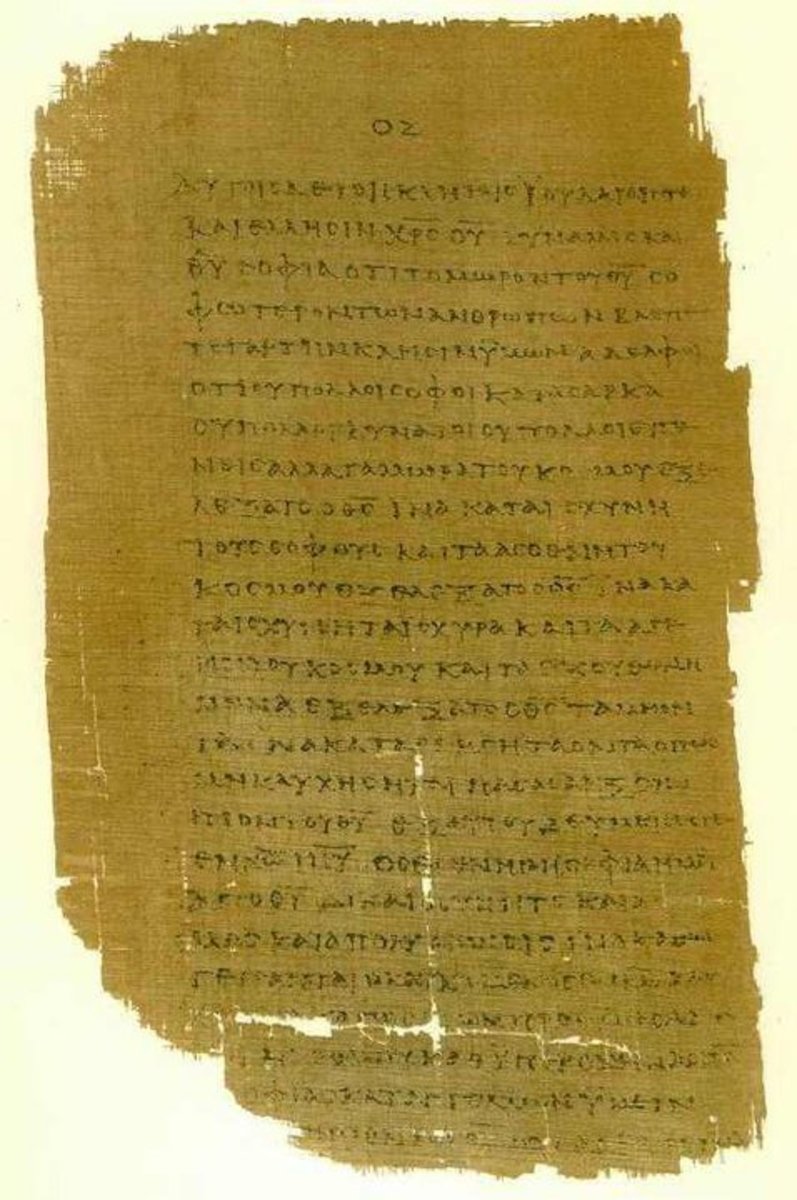 2nd Century Papyrus 1 Corinthians 1:24 -2:2