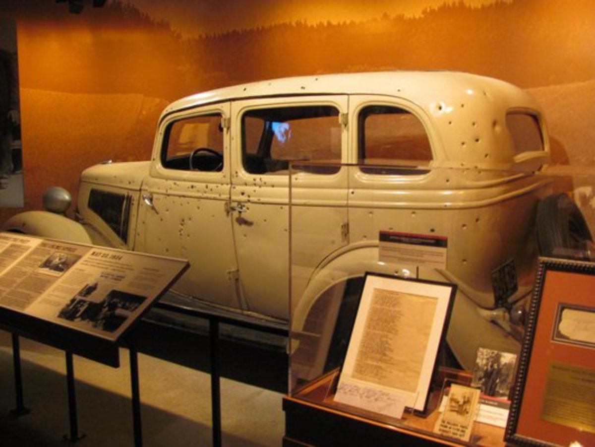 Car Used By Bonnie And Clyde At National Museum of Crime and Punishment
