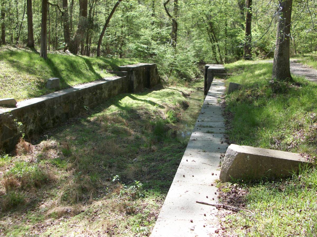 Remains of the Lock to Lower the Boats. This section is located near the Park office.