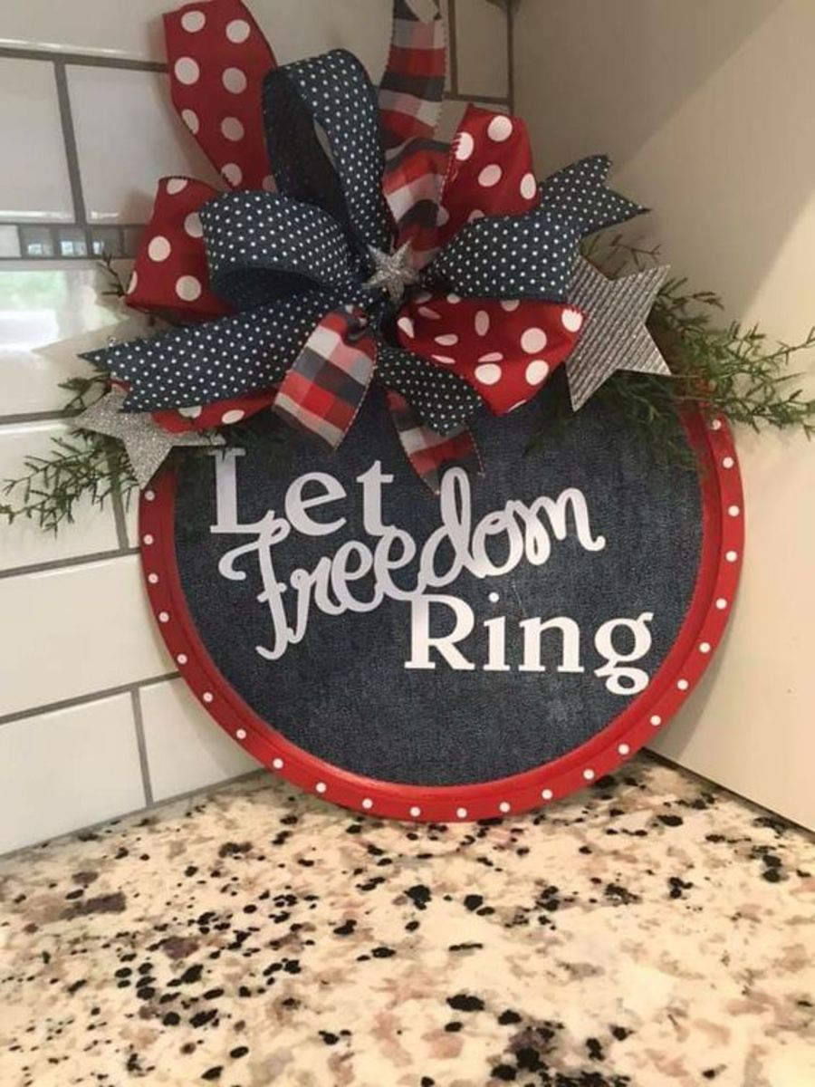 "Let Freedom Ring" wreath