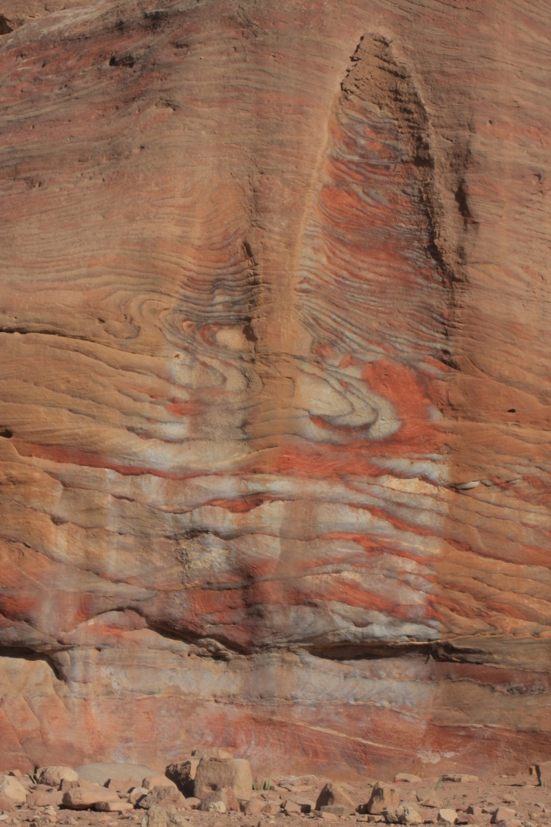 The rose-red sandstone of Petra