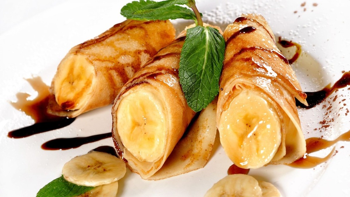 Bananas Foster, a favorite dish at banana celebrations.